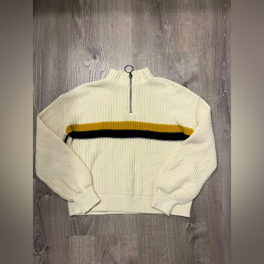 Girl's Treasure & Bond Cable Knit 1/4 Zip Sweater- Size Small (7/8)- Pre-owned - Picture 1 of 4